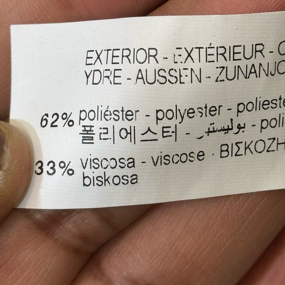 New ZARA TAILORED DOUBLE BREASTED BLAZER Black | Size Large - Picture 15 of 16